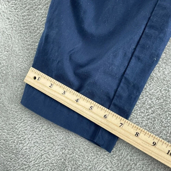 Womens Navy Blue Drawstring Waist Cotton Blend Pants Size 8 3217 - Picture 8 of 10